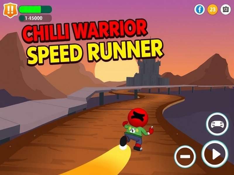 Chilli Warrior Speed Runner Gameplay Screenshot